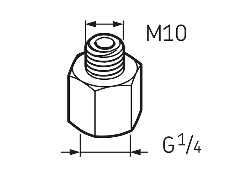 Переходник G 1/4 - M10 LAPN 10