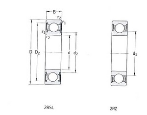 ��������� ���������� ��������������� � ������������, ��������� �� ���� ���� ������ 6202-2RSLTN9/HC5C3WT