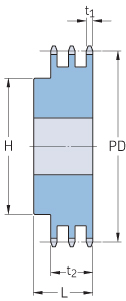 ��������� 12B-3 ��� ��������� ����� BS/ISO 12B-3 ��� 19,05 �� �� �������� PHS 12B-3BH20