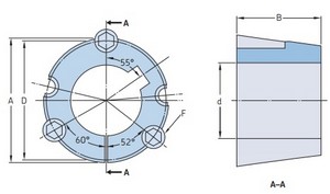������ Taper Bushes �������� PHF TB4535X2.375