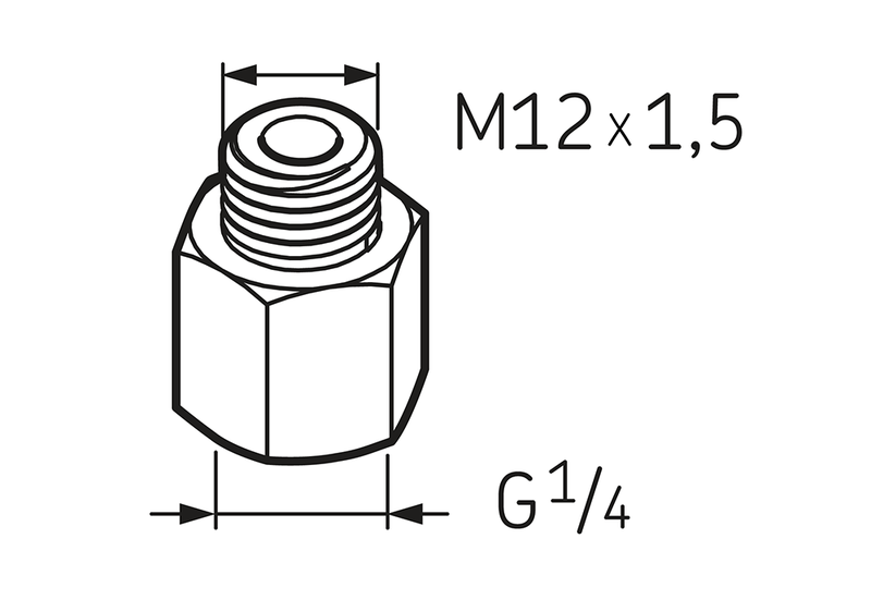 ���������� G 1/4 - M12x1,5 LAPN 12x1,5