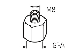 ���������� G 1/4 - M8 LAPN 8