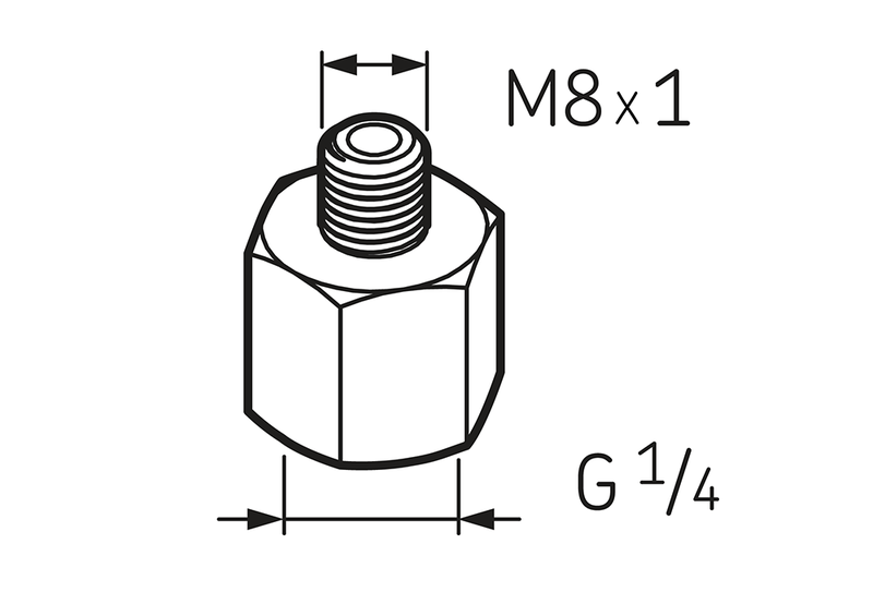  G 1/4 - M8x1 LAPN 8x1